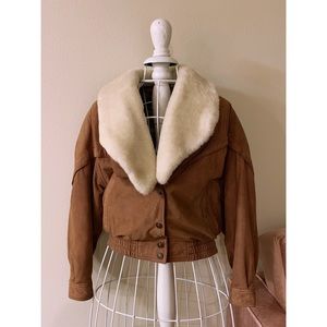 Adventure Bound Fur Collar Leather Jacket
